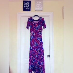 Floral Maxi Dress - Multicolor LULAROE ANA S
